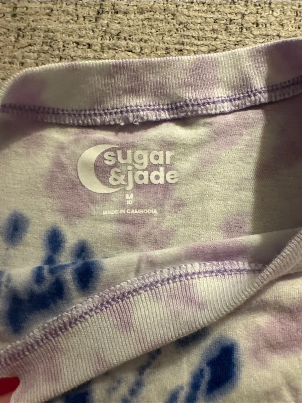 Sugar & Jade Girls' Purple Tie-Dye Kids Top